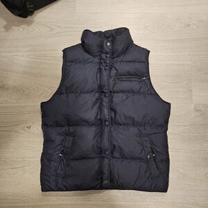 J. Crew Black Quilted Puffer Vest